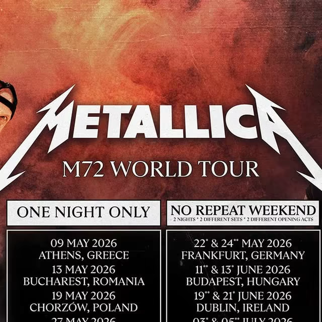 Metallica toi Sphereen 16 kappaleen avausillan – kaksi harvinaista paluuta erottui